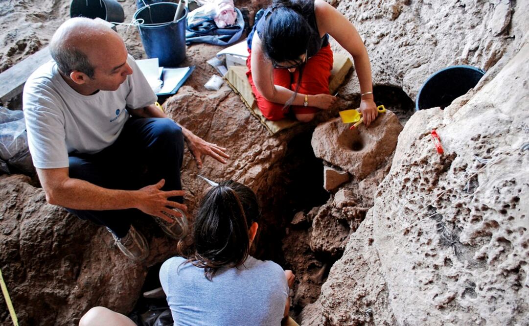 El sitio está ubicado en la caverna de Raqefet, al sur de Haifa. Foto: Dani NADEL/Haifa University/ AFP