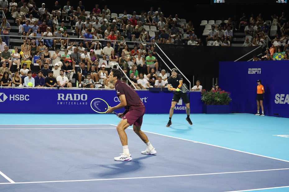 Marcelo Melo y Alexander Zverev en el Abierto Mexicano de Tenis - Foto: Esteban Torreblanca/ EL UNIVERSAL