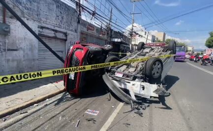 Hombre fallece tras volcadura en la alcaldía Álvaro Obregón