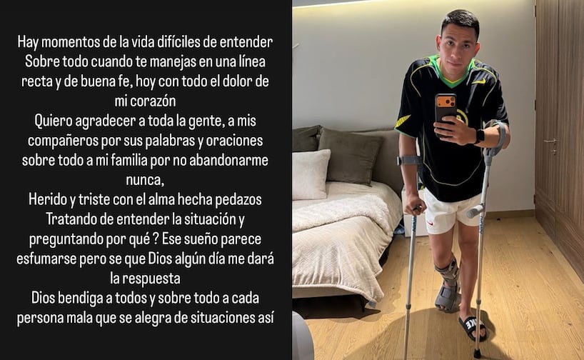 El mensaje de Luis Ángel Malagón en redes sociales. FOTO: ESPECIAL