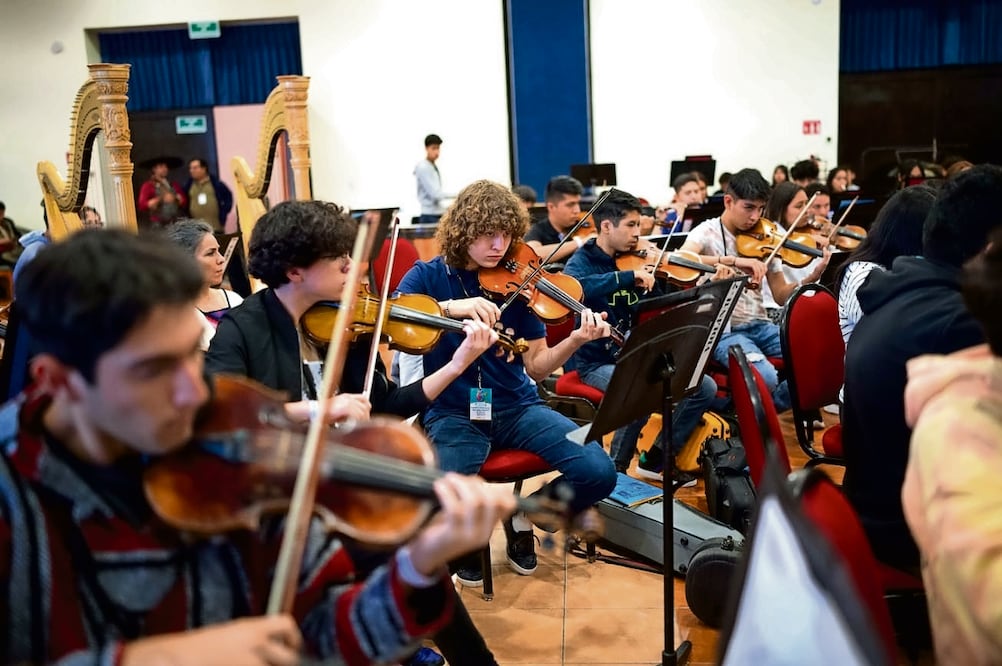 Del 17 al 31 de julio, los integrantes de la Orquesta participan en un campamento de estudio intensivo. Foto: OSIM
