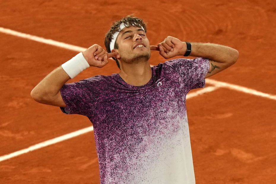 Flavio Cobolli en las semifinales del Roland Garros - Foto: AP