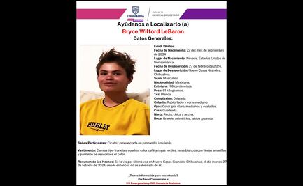 Buscan a joven integrante de la familia LeBaron; desapareció el pasado martes