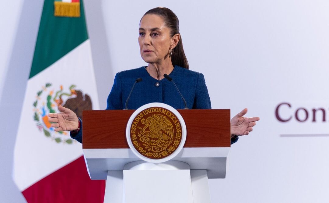 Conferencia de prensa mañanera de la presidenta Claudia Sheinbaum Pardo, del 07 de noviembre, desde Palacio Nacional. Foto: Hugo Salvador El Universal