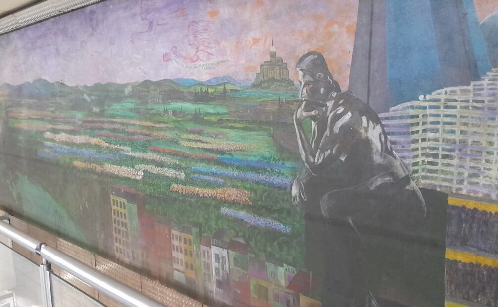 El significado de los murales que hay en el metro; arte que viaja con los mexicanos