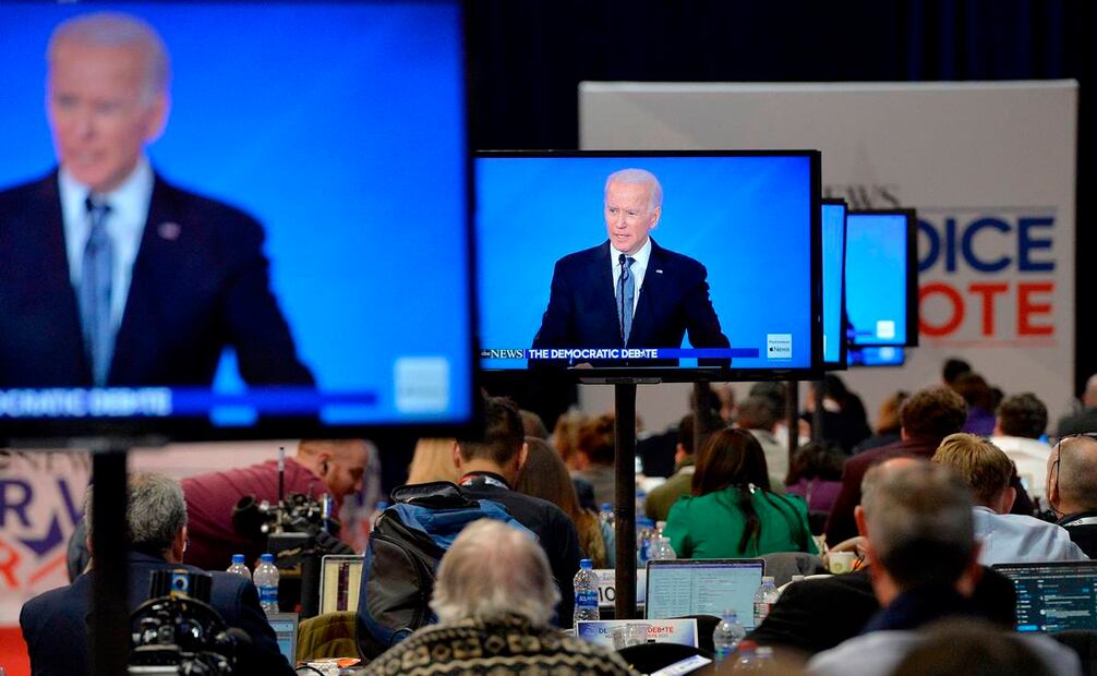 Joe Biden, aspirante a la candidatura demócrata para las elecciones presidenciales de EU. Foto: AFP