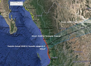 Decretan alerta verde por “Willa” en Baja California Sur