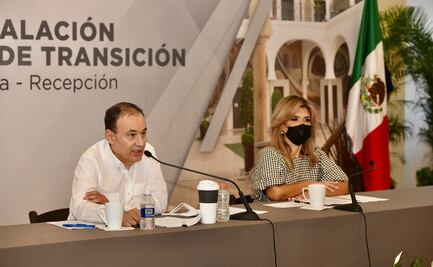 Pavlovich y Durazo presentan a comisión mixta de entrega-recepción en Sonora