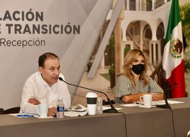 Pavlovich y Durazo presentan a comisión mixta de entrega-recepción en Sonora