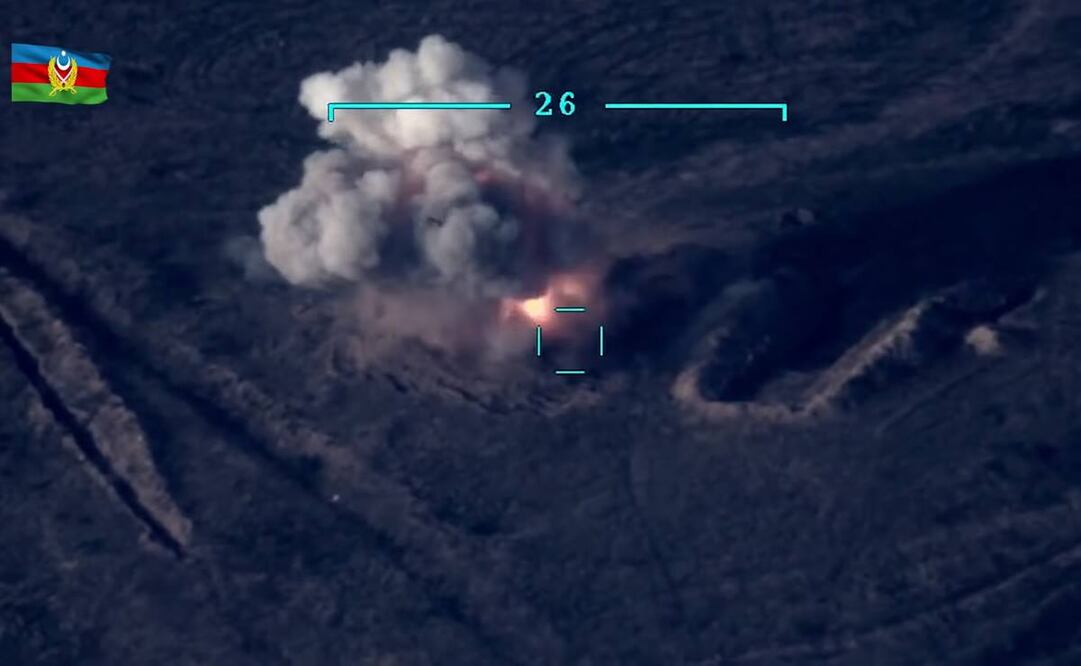 Combates entre los separatistas de Nagorno Karabaj, apoyados por Armenia, y las fuerzas azeríes (Foto: EFE)