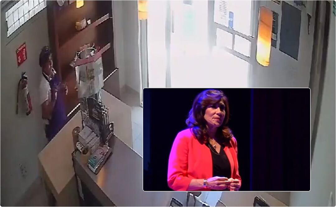 Tere Cazola, fundadora de tienda de postres, que se hizo viral por la valiente acción de una de sus empleadas. / Foto: Captura de video Twitter y YouTube TEDTalks.