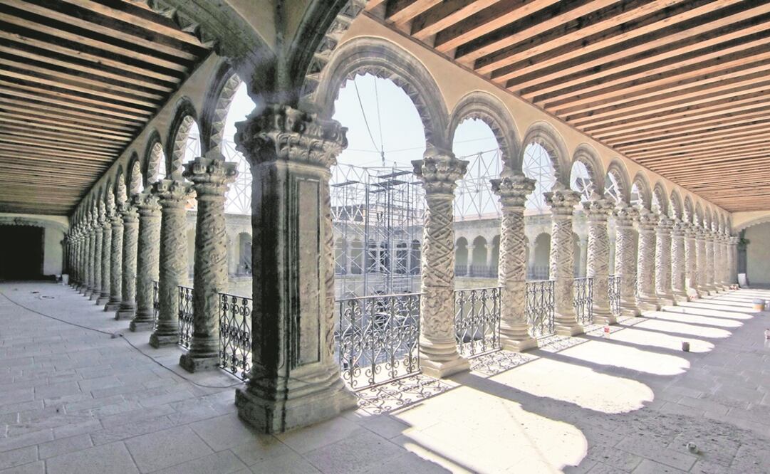 Tras la polémica restauración en la administración pasada, el claustro de este edificio construido en el siglo XVII ha estado cerrado, sin proyecto definido. (ARCHIVO EL UNIVERSAL)