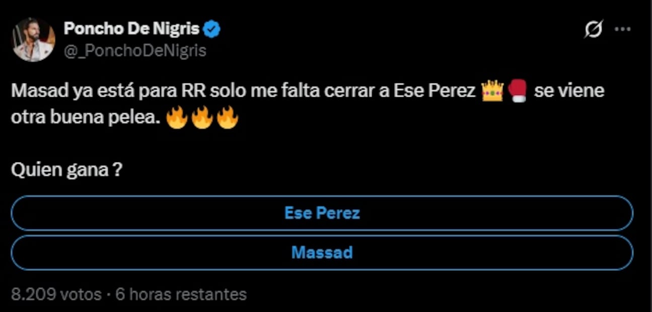 ¿Poncho De Nigris quiere enfrentar a Masad y Ese Pérez en Ring Royale? Esto se sabe. Foto: Captura de pantalla