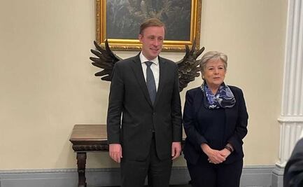 Desde Washington, la canciller Alicia Bárcena llama a quitar boyas alambradas en Río Bravo