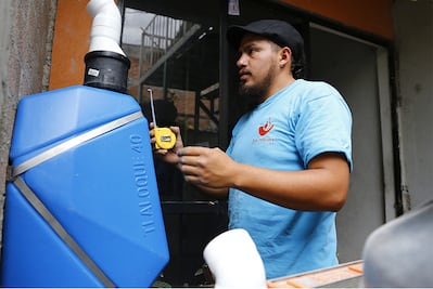 Agua de lluvia para damnificados del sismo