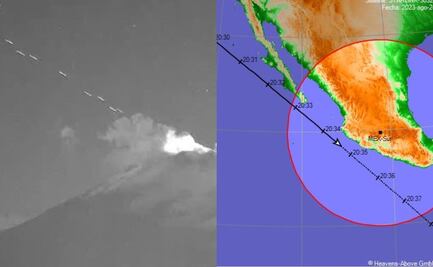 ¿Qué fueron las luces en ráfaga que se vieron en el Popocatépetl?