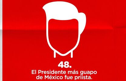 Presume el PRI que tuvo al presidente más guapo de México