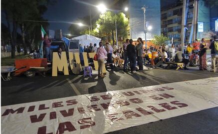 Damnificados del Multifamiliar bloquean Tlalpan