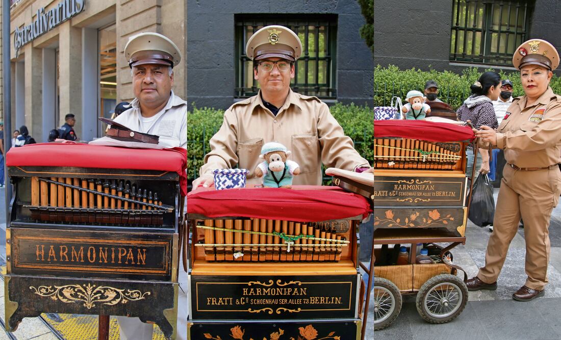 Tanto Camilo Juárez, como Carlos Pedroza y Guadalupe Hernández, viven desde hace años del noble oficio de organillero, actividad que pese a todo, es motivo de orgullo.