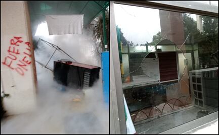 Presuntos normalistas vandalizan oficinas de Educación en Chiapas