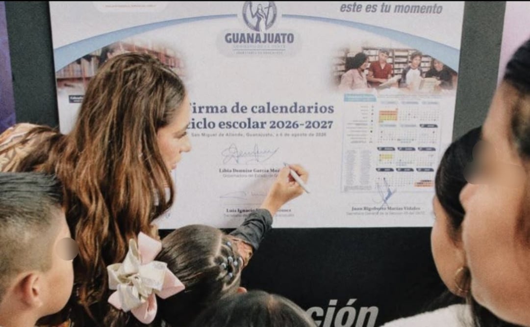 Gobierno de Guanajuato y SNTE firman calendario del ciclo escolar 2026-2027; clases iniciarán el 31 de agosto.
Foto: Especial.