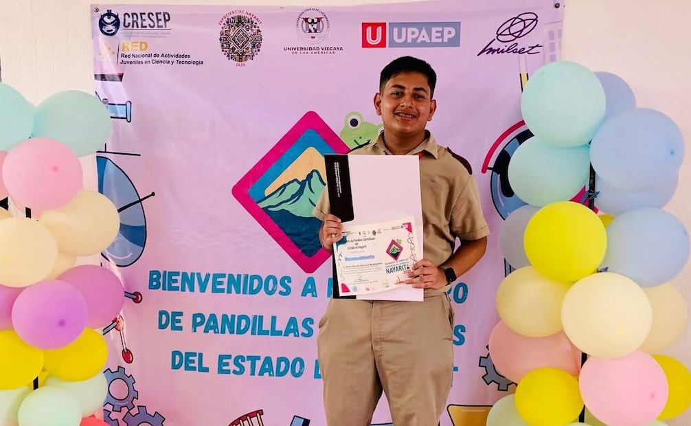 Tadeo representará a México en Tailandia con innovador proyecto científico. Foto: Especial