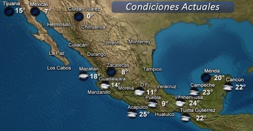 Se prevén lluvias torrenciales en el sureste por Frente Frío 17