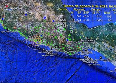 Se registra sismo de 4.7 grados en Guerrero la madrugada de este lunes