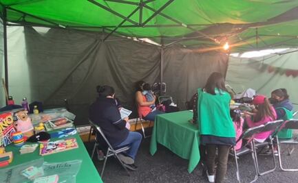 Instalan guardería en módulo de vacunación anticovid de Campo Marte para agilizar proceso 