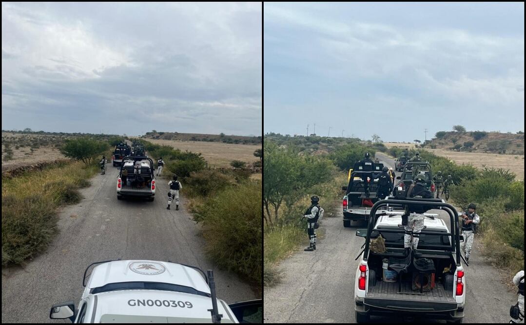 Operativo de seguridad en jalisco y zacatecas. Fotos: Especiales