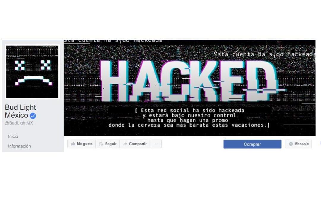Grupo Modelo hace promoción con supuesto hackeo