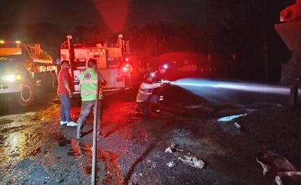 Se registra explosión en planta asfaltadora de Veracruz; cierran autopista Veracruz-Coatzacoalcos