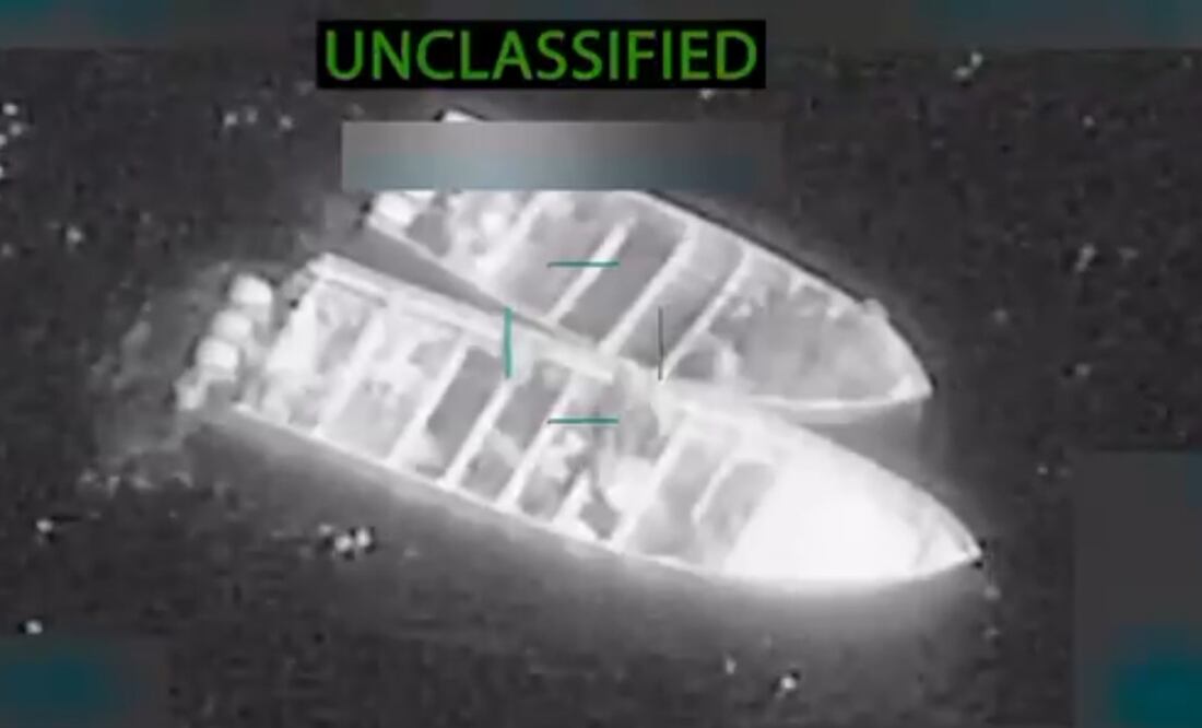 El Departamento de Guerra llevó a cabo tres ataques cinéticos letales contra cuatro embarcaciones operadas por Organizaciones Terroristas Designadas (OTD). Foto: Captura de pantalla de Twitter @SecWar