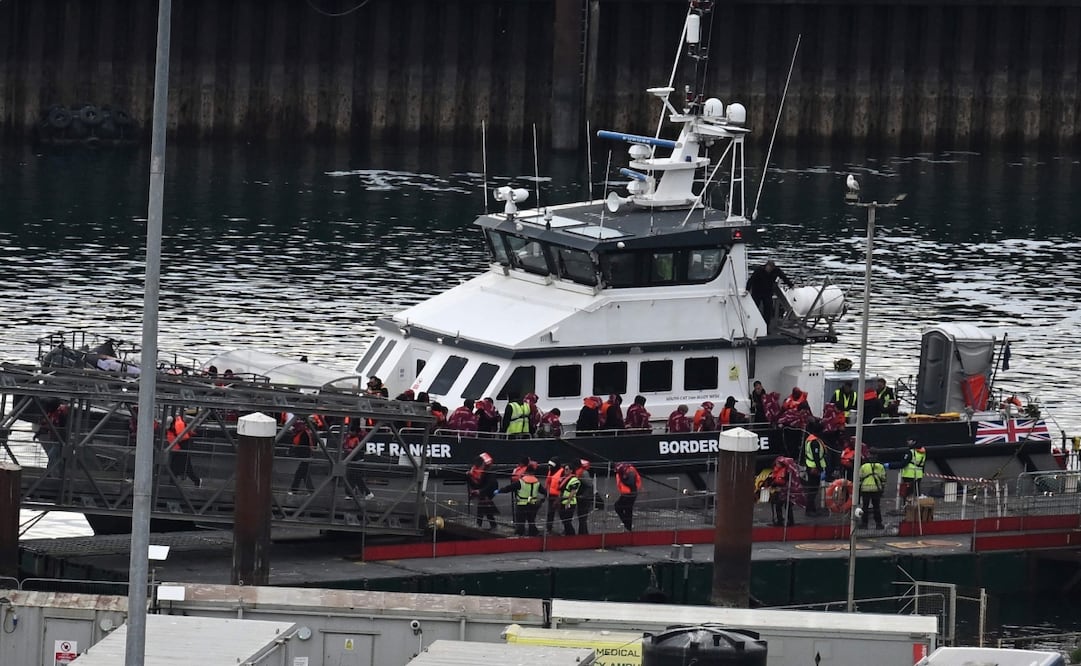 Migrantes en Reino Unido. Foto: AFP