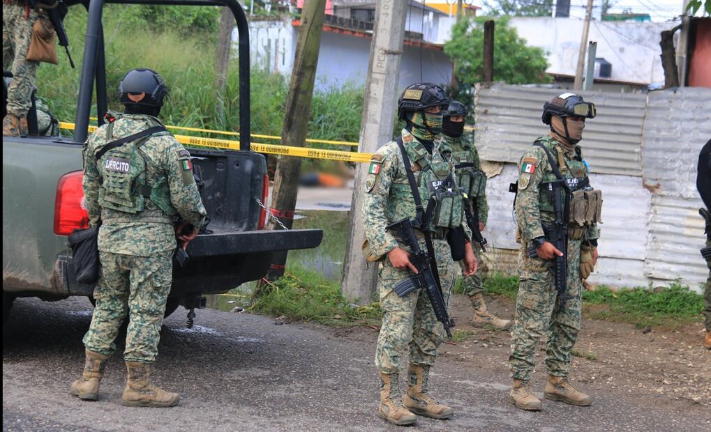 Ataque a policías en Tabasco, el 5 de febrero de 2025.Foto: Luis Manuel López / EL UNIVERSAL