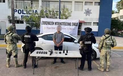 Detienen a uno tras enfrentamiento entre policías y civiles armados en Culiacán; aseguran armas y vehículos robados