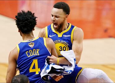 Warriors se imponen a Raptors en el segundo juego de la Final