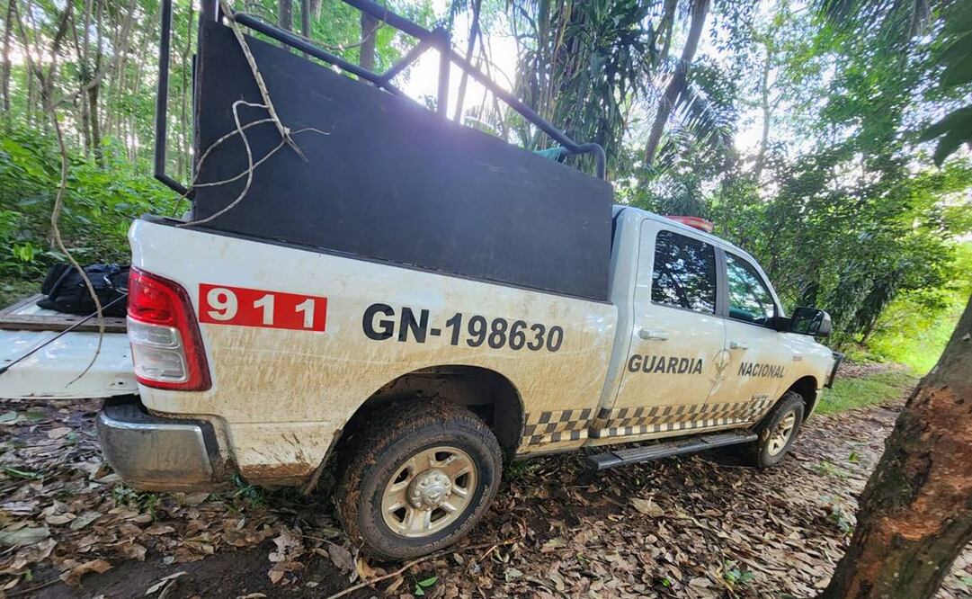 Aseguran camioneta clonada de Guardia Nacional en Veracruz. Foto: especial