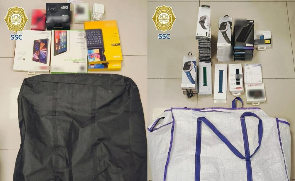 Elementos recuperados del robo (23/01/25) Foto: Especial