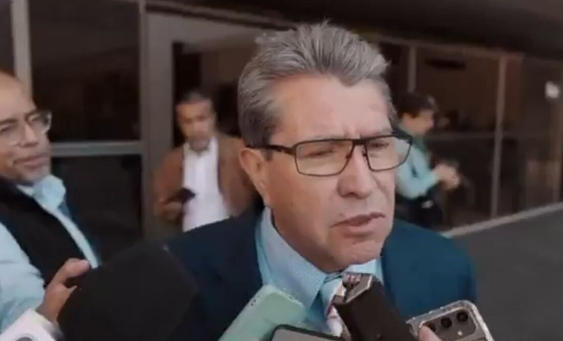 Ricardo Monreal, coordinador de Morena en la Cámara de Diputados, en entrevista este 26 de febrero del 2025. Foto: Captura de pantalla