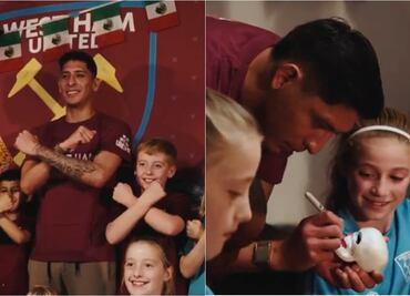 VIDEO: Edson Álvarez enseña la tradición del Día de Muertos a pequeños fanáticos del West Ham