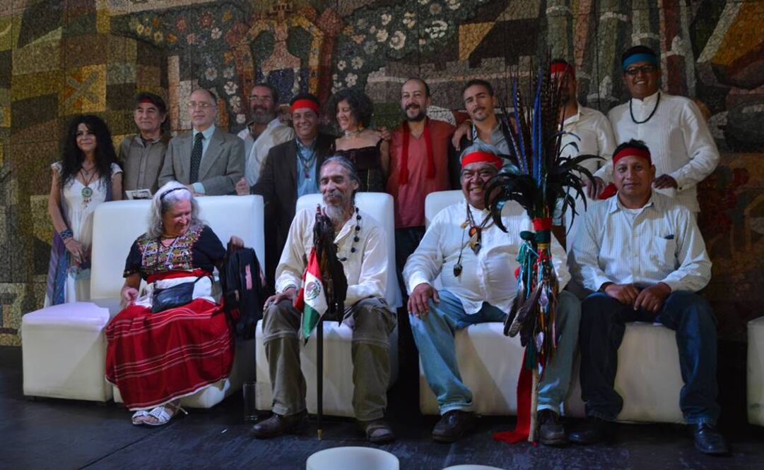 Caracterizados con el águila y el cóndor, aves representativas de América, el Círculo tendrá un programa de cinco días en los que se llevarán a cabo ceremonias, temazcales, danzas, sanaciones, conciertos y talleres. FOTO: Armando Mora/EL UNIVERSAL.