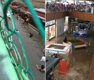 Lluvia en Guadalajara deja inundaciones en Tren Ligero, vialidades y plaza comercial