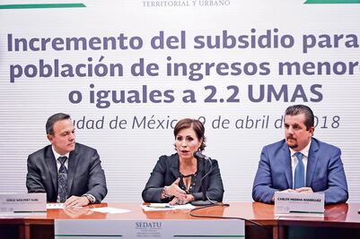 Sedatu incrementará subsidio a vivienda