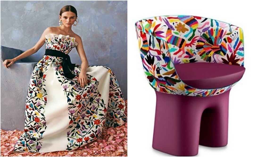 Carolina Herrera and Louis Vuitton used Tenangos without Mexican artisan's permission - Photo: Left: Courtesy of VOGUE.COM/Right: Taken from Louis Vuitton's website