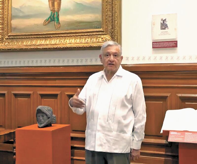 En un videomensaje, el mandatario federal, Andrés Manuel López Obrador, dijo que su administración actuará para evitar que se cometan atentados. Foto: TOMADA DE VIDEO