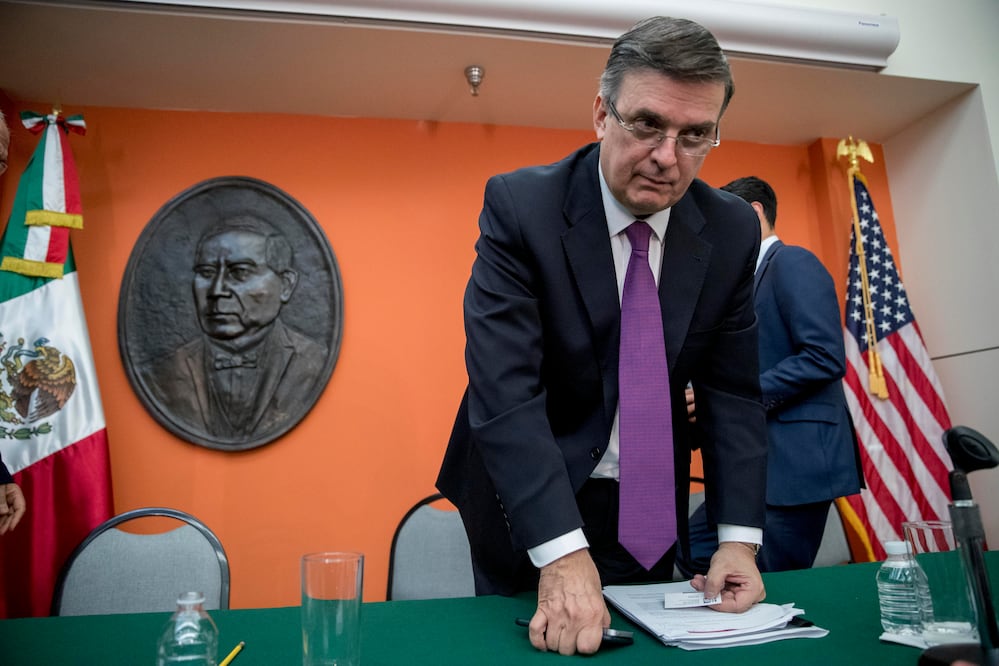 El canciller Marcelo Ebrard. Foto: AP