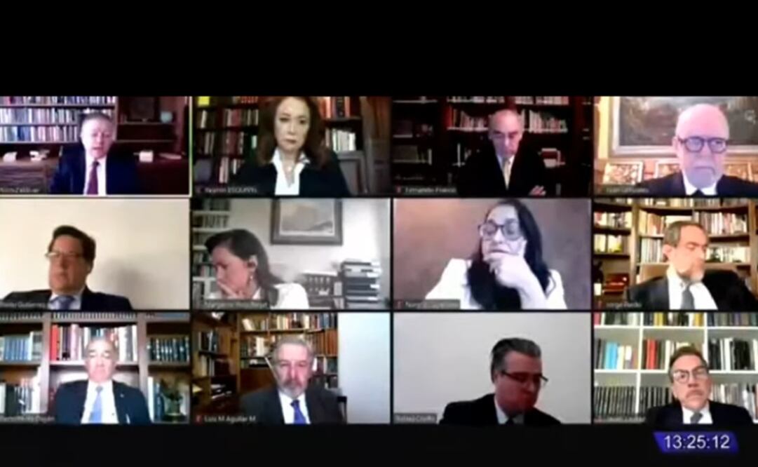 Sesión remota del Pleno de la SCJN. Foto: Captura de pantalla