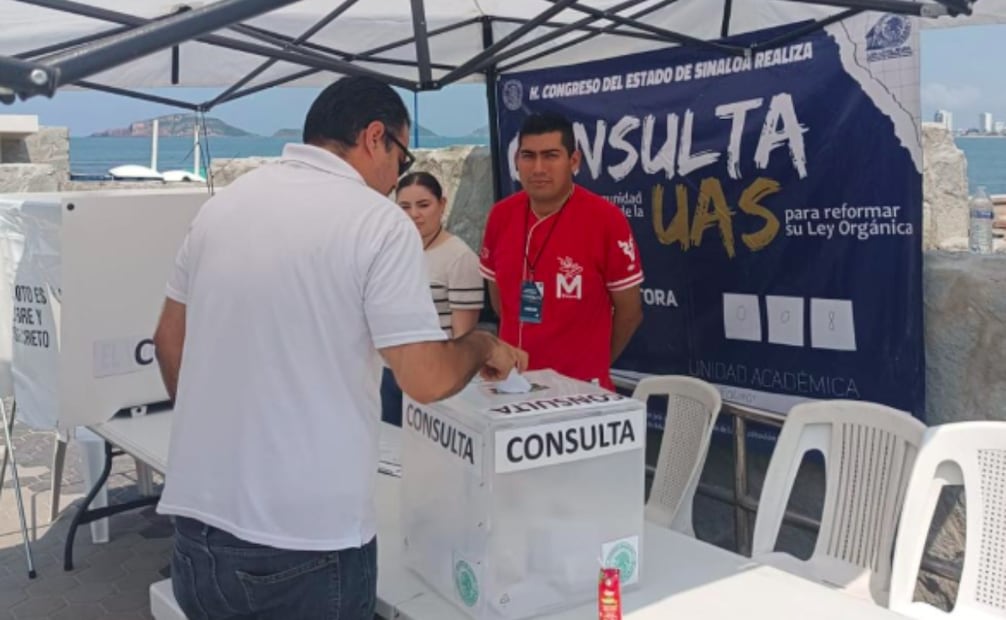 Imagen de la consulta para reformar la Ley Orgánica de la UAS que realizó el Congreso del Estado de Sinaloa. Imagen: Congreso del Estado de Sinaloa.