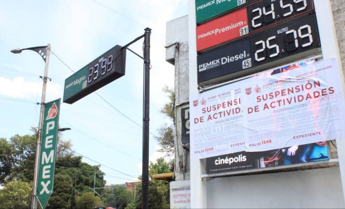 Los espacios publicitarios se encontraban en casi 20 gasolinerías distribuidas en las alcaldías Benito Juárez, Coyoacán, Cuauhtémoc, Gustavo A. Madero, Miguel Hidalgo y Venustiano Carranza. Foto: Especial